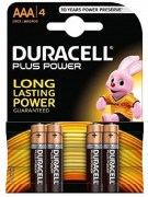 BATTERIE DURACELL PLUS AAAX4 5000394018457